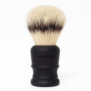 Shave Boutique Matt Black Synthetic Satin Fibre Shaving Brush Shave Boutique Matt Black Synthetic Satin Fibre Shaving Brush