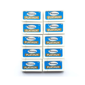 Personna Platinum Chrome Razor Blade Solingen, Germany 100 Blades Personna Platinum Chrome Razor Blade Solingen, Germany 100 Blades