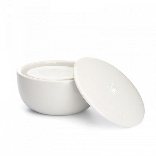 Muhle Sea Buckthorn Shaving Soap in Porcelain Dish