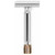 Merkur Progress 500 Safety Razor with Antique Brass Knob