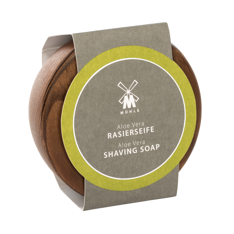 Muhle RN 3 Aloe Vera Shaving Soap in and Ash Bowl