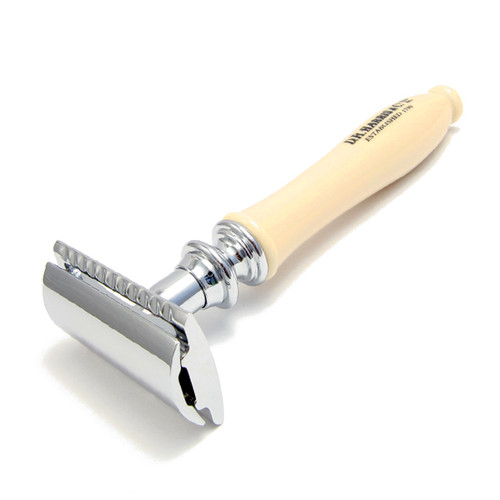 DR Harris Ivory Double Edge (DE) Safety Razor