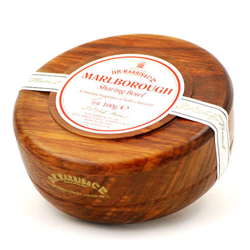 DR Harris Marlborough Shaving Soap in Mahogany Bowl
