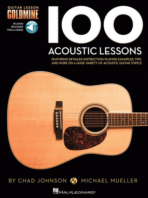 100 Acoustic Lessons Guitar Goldmine Bk/Ola
