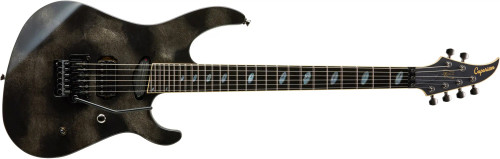 Caparison Guitars Horus-M3 - Obsidian with Ebony Fingerboard, Solidbody Electric Guitar with Mahogany/Maple Body, 5-pc Maple/Walnut Neck, Ebony Fretboard, and 2 Humbucking Pickups - Obsidian.