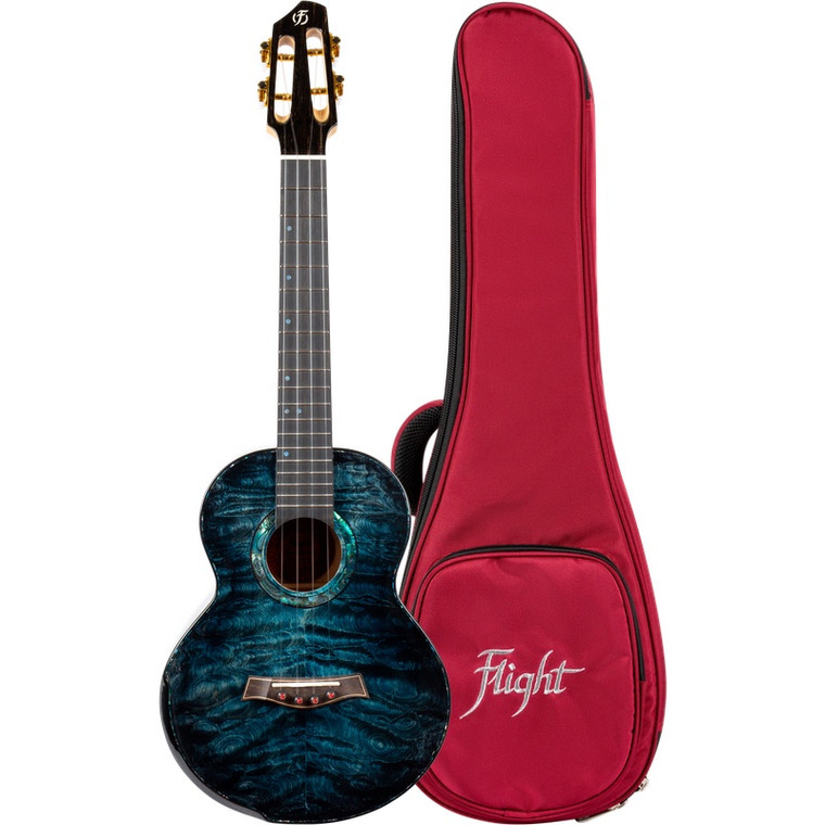 Flight A10 Qm Aqua Blue 10th Anniversary Tenor Ukulele