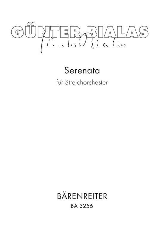 Bialas Serenata String Orch Score