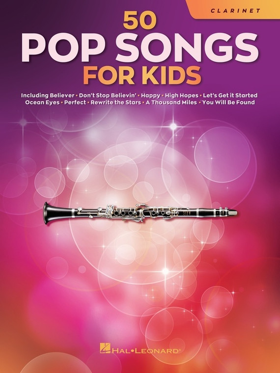 Hal Leonard 50 Pop Songs For Kids For Clarinet