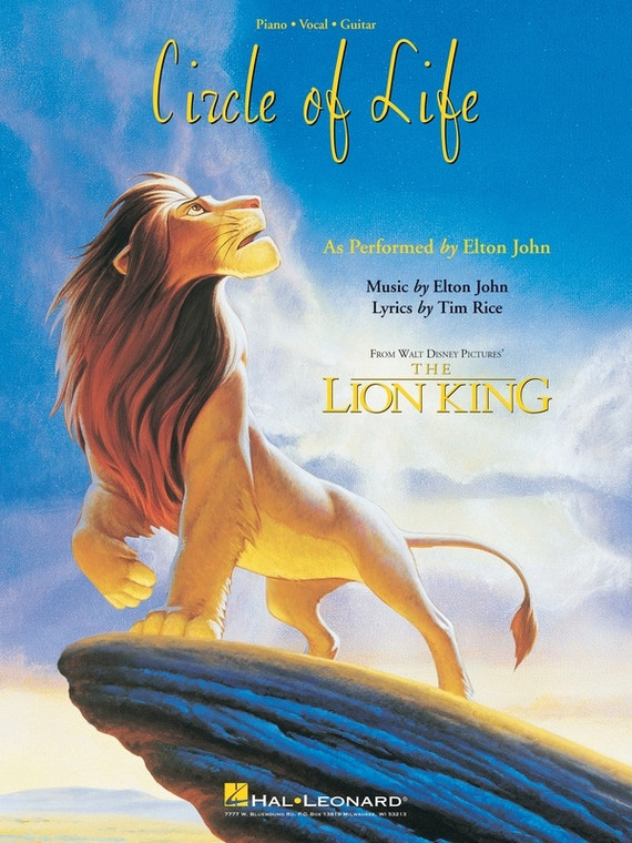 Hal Leonard Circle Of Life From The Lion King