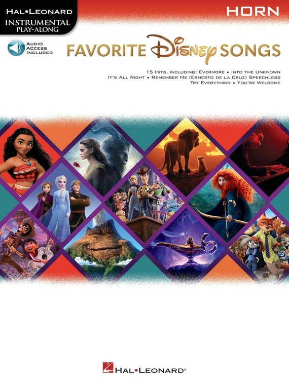 Hal Leonard Favorite Disney Songs For Horn Instrumental Play Along