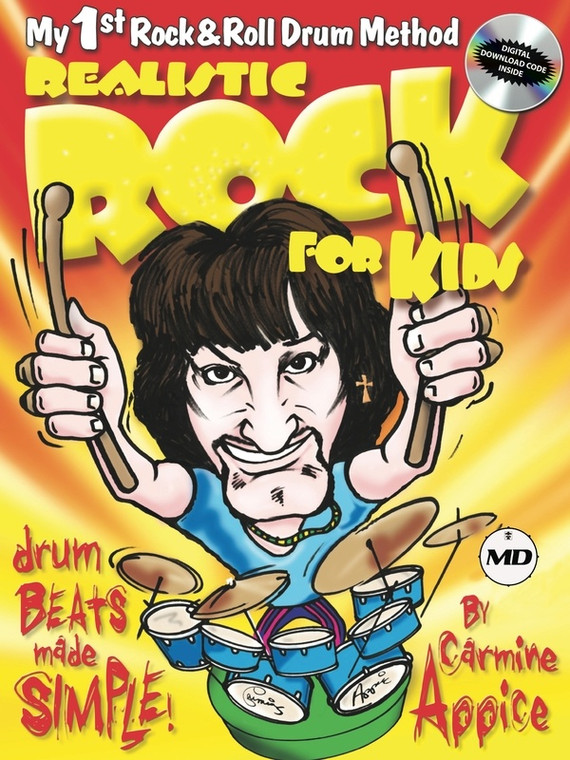 Appice Realistic Rock For Kids Drum Method Bk/Cd