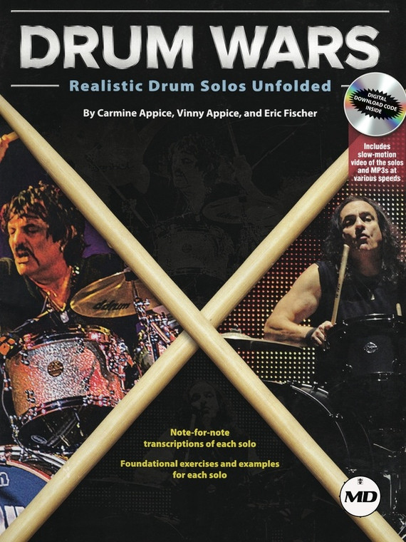 Drum Wars Realistic Drum Solos Unfolded Bk/Dvd