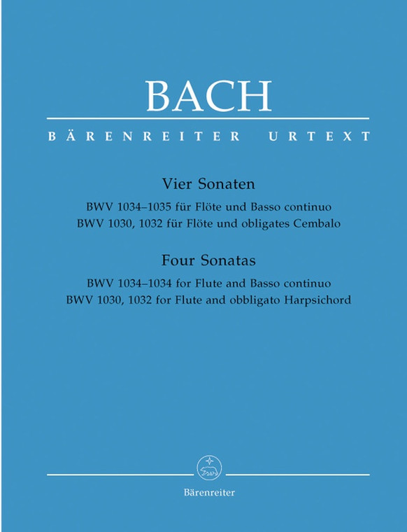 Bach Four Sonatas For Flute/Piano