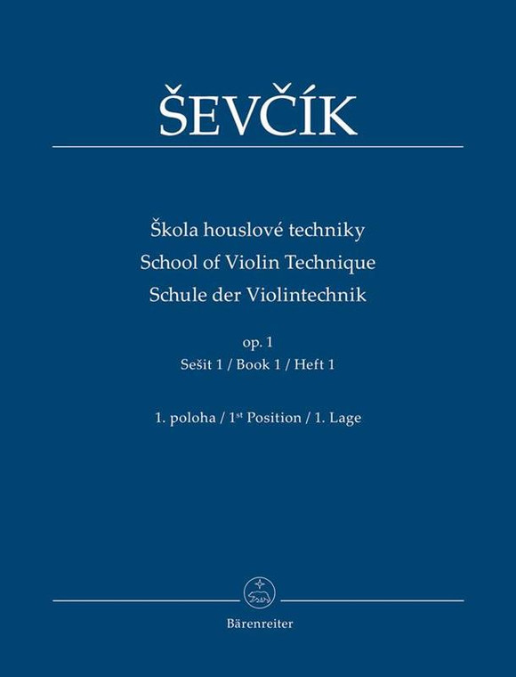 School Of Violin Technique Op 1 Bk 1