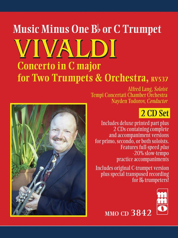 Vivaldi Concerto For Two Trumpets Bk/Cd