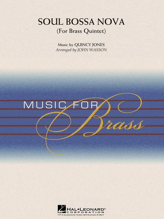 Hal Leonard Soul Bossa Nova Brass Quintet (Opt. Percussion)