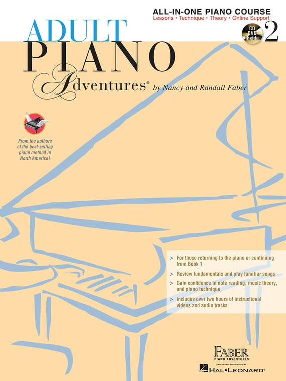 Adult Piano Adventures All In One Bk 2 Bk/2 Cds