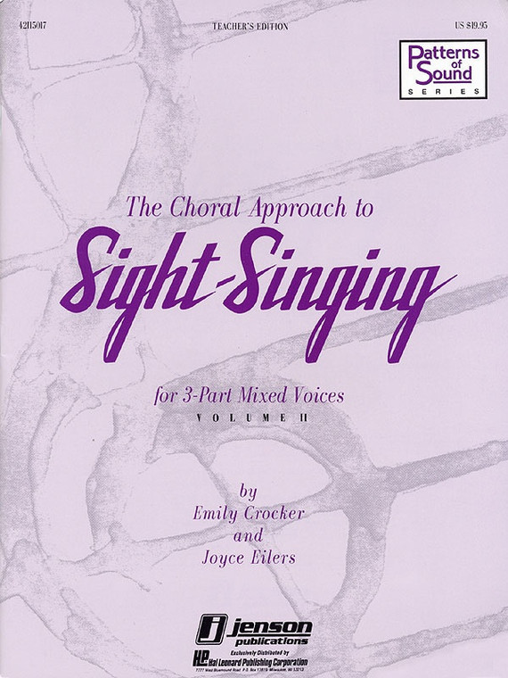 Hal Leonard Choral Approach To Sight Singing Singers Ed V2