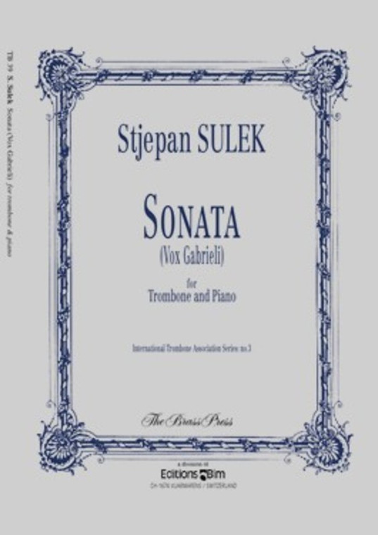 Sulek Sonata Vox Gabrieli Trombone/Piano