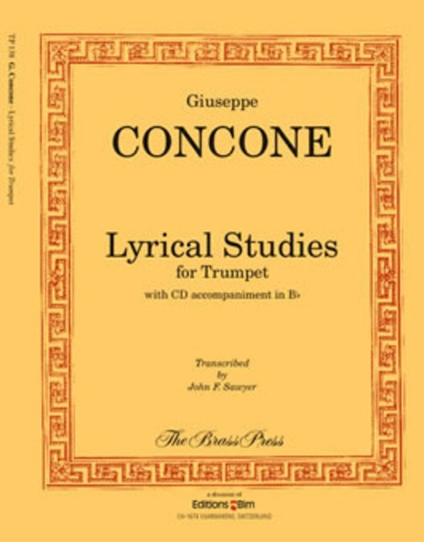 Concone Lyrical Studies For Trumpet Bk/Cd