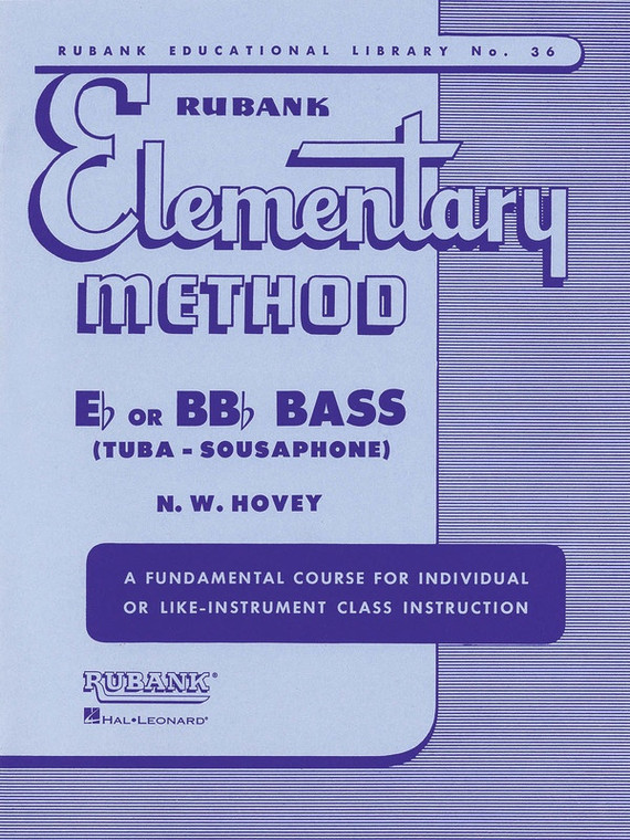 Rubank Elementary Method E Flat And B Flat Bass Bc