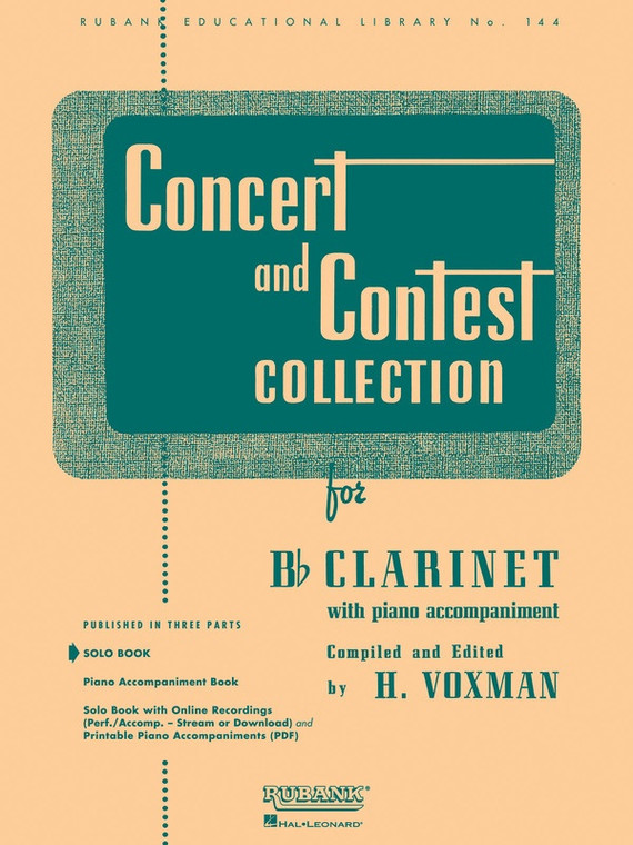 Concert And Contest Clarinet Piano Accompaniment