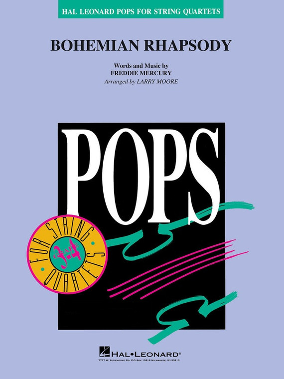 Hal Leonard Bohemian Rhapsody String Quartet 3 4 Sc/Pts