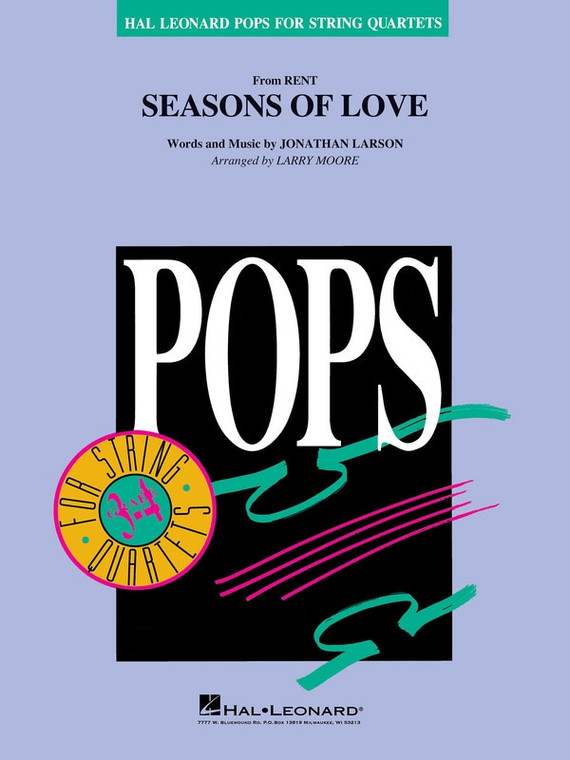 Hal Leonard Seasons Of Love (From Rent) String Quartet Gr 3 4