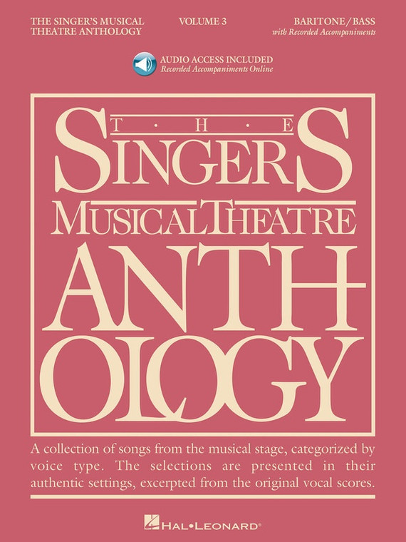 Hal Leonard The Singer's Musical Theatre Anthology Volume 3 Baritone/Bass Book/2 C Ds Pack