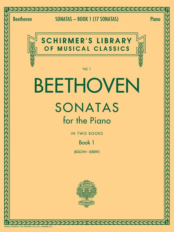 Beethoven Piano Sonatas Bk 1