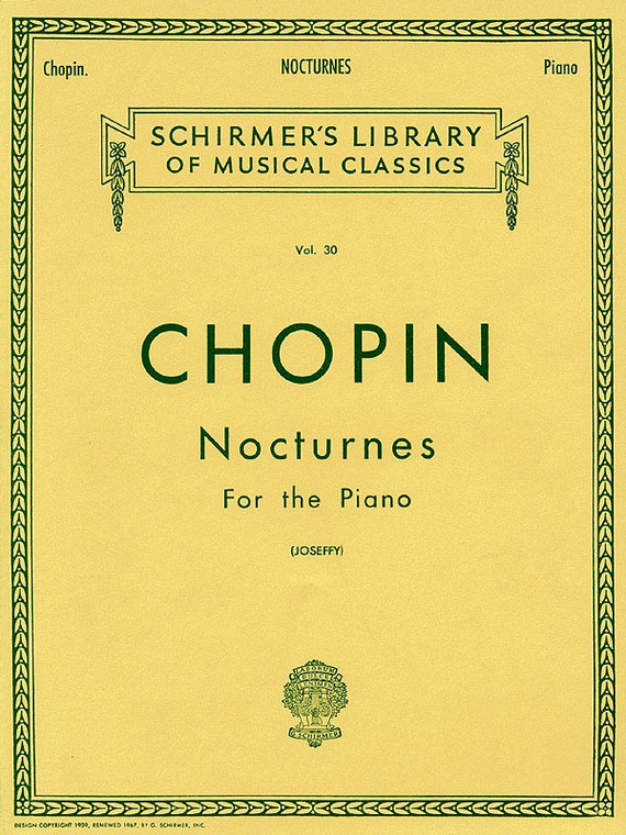 Chopin Nocturnes For Piano Ed Joseffy