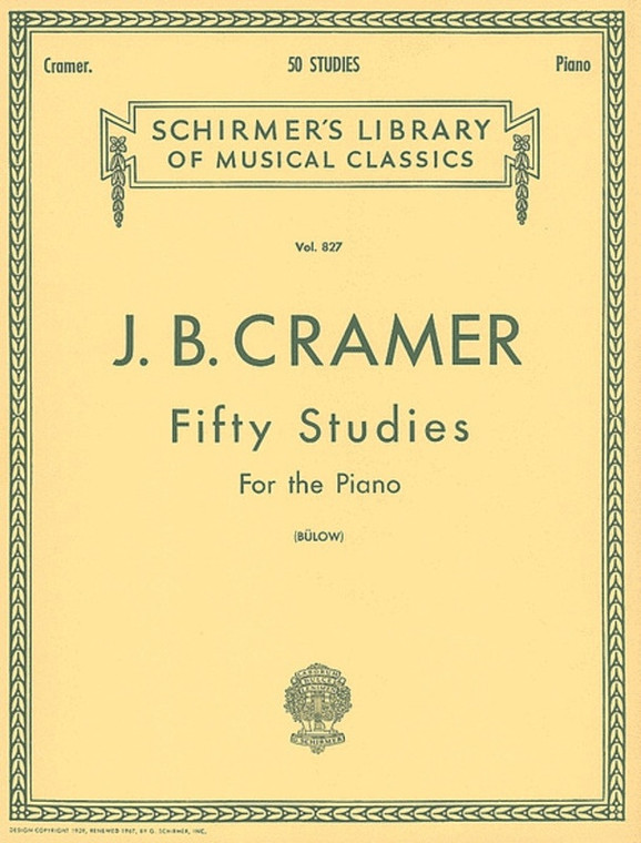 Cramer 50 Studies For Piano