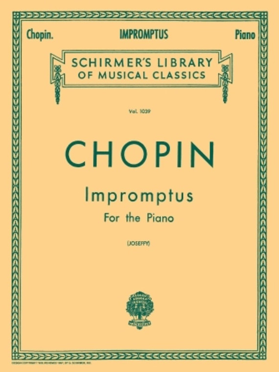 Chopin Impromptus For Piano Ed Joseffy