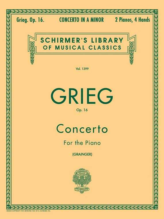 Grieg Piano Concerto A Minor Op 16 2 P4 H