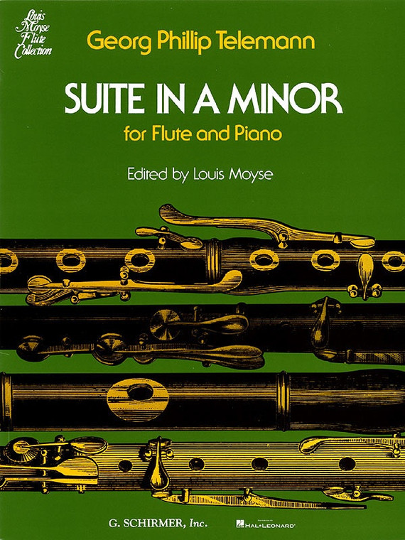 Telemann Suite A Minor Flute/Piano Ed Moyse