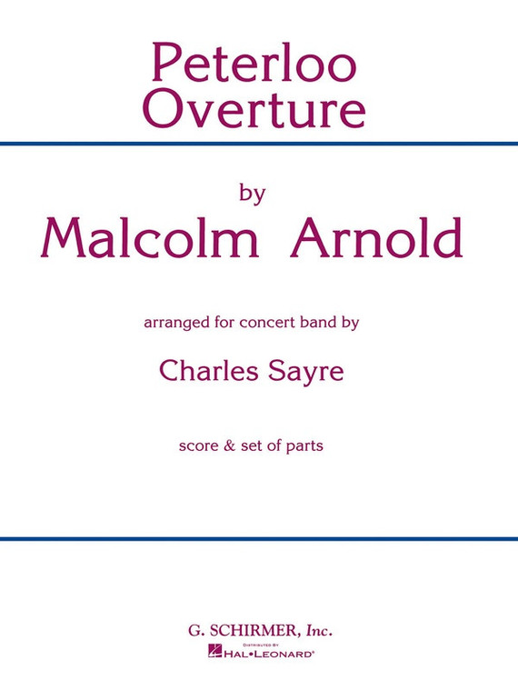 Arnold Peterloo Overture Cb4 5 Sc/Pts