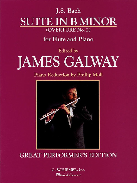Bach Suite In B Minor Flute/Piano Ed Galway