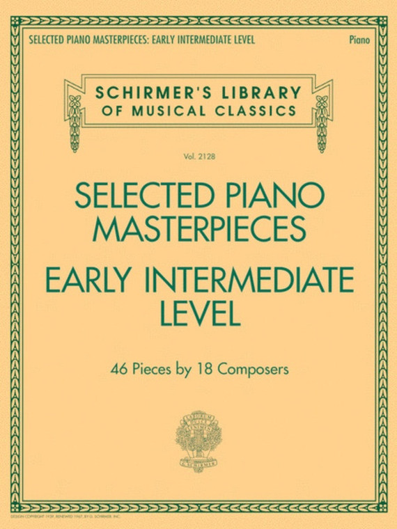 Selected Piano Masterpieces Early Intermediate Level