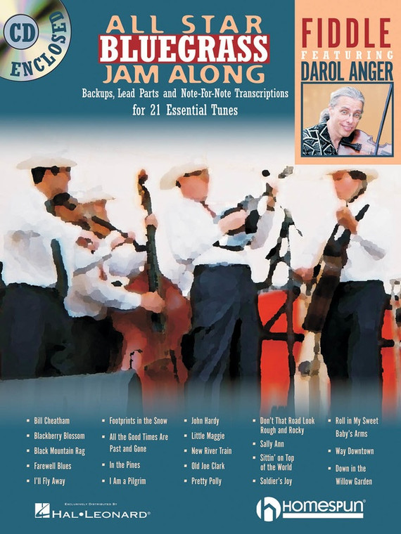All Star Bluegrass Jam Along For Fiddle Bk/Cd