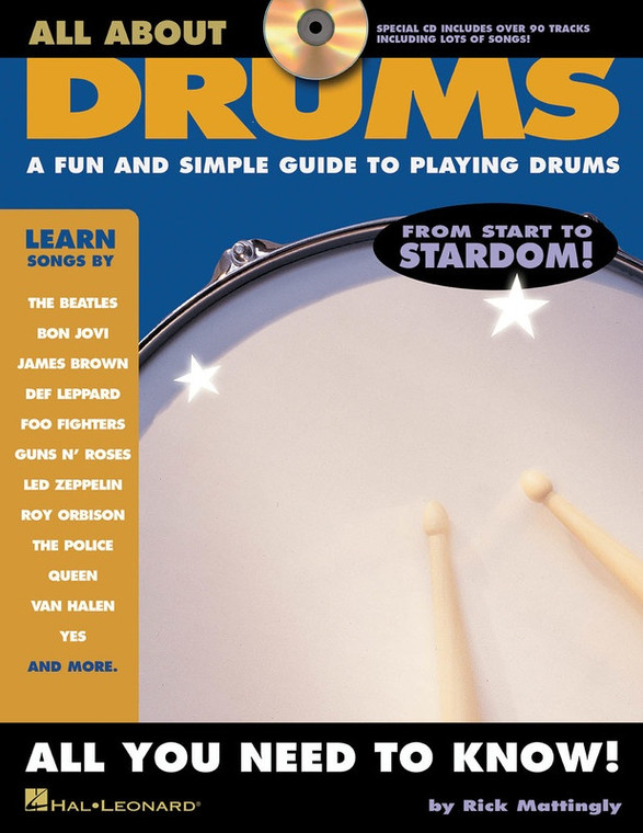 Hal Leonard All About Drums A Fun And Simple Guide To Playing Drums