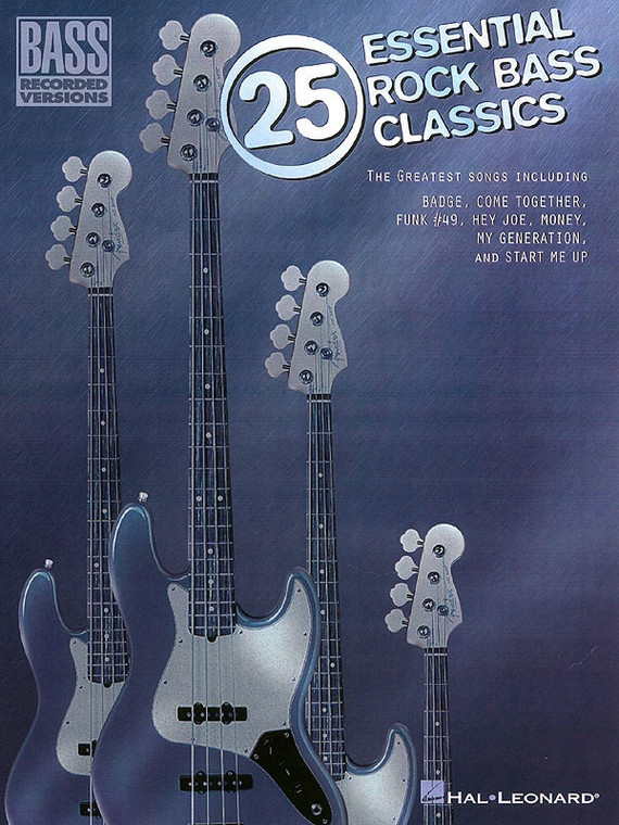 Hal Leonard 25 Essential Rock Bass Classics