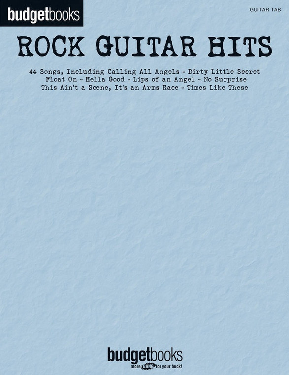 Hal Leonard Rock Guitar Hits Budget Book