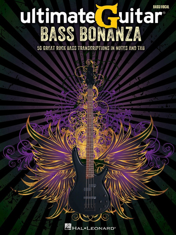 Hal Leonard Ultimate Guitar Bass Bonanza 50 Great Rock Bass Transcriptions In Notes And Tab