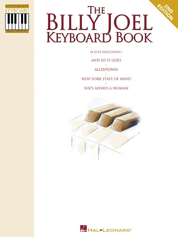 Hal Leonard Billy Joel Keyboard Book Note For Note Trans