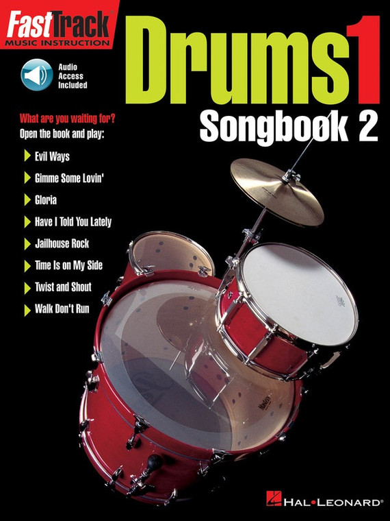 Hal Leonard Fast Track Drums Songbook 2 Level 1