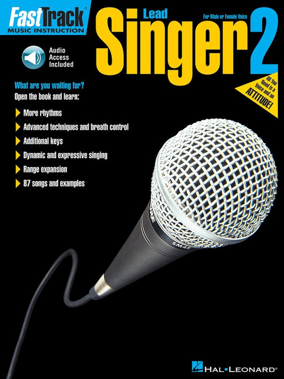 Hal Leonard Fast Track Lead Singer Method Book 2 For Male Or Female Voice