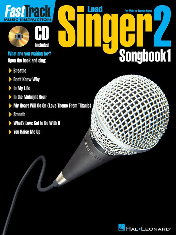 Hal Leonard Fast Track Lead Singer Songbook 1 Level 2 For Male Or Female Voice