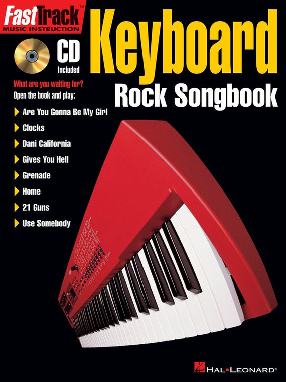 Hal Leonard Fast Track Keyboard Rock Songbook