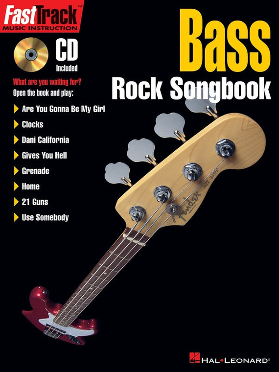 Hal Leonard Fast Track Bass Rock Songbook