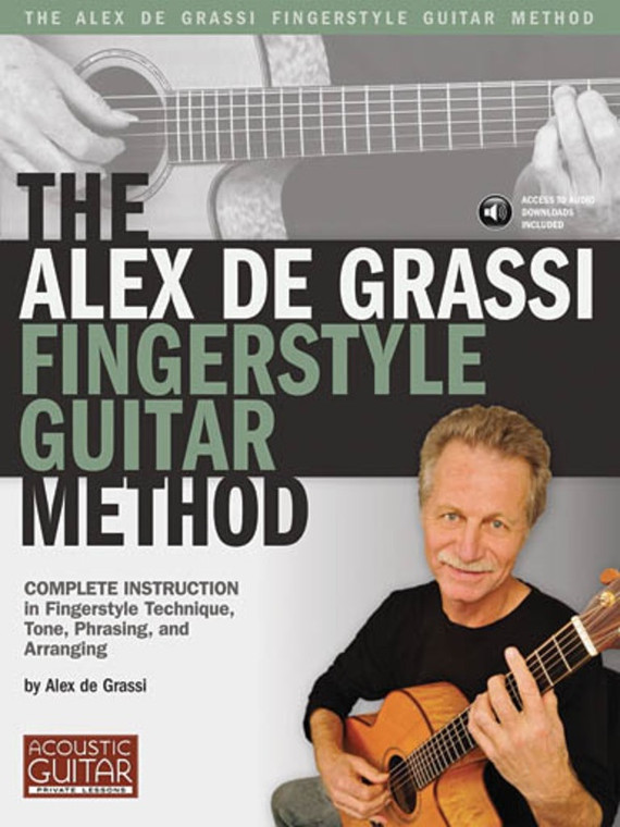 Alex De Grassi Fingerstyle Guitar Method Bk/Cd